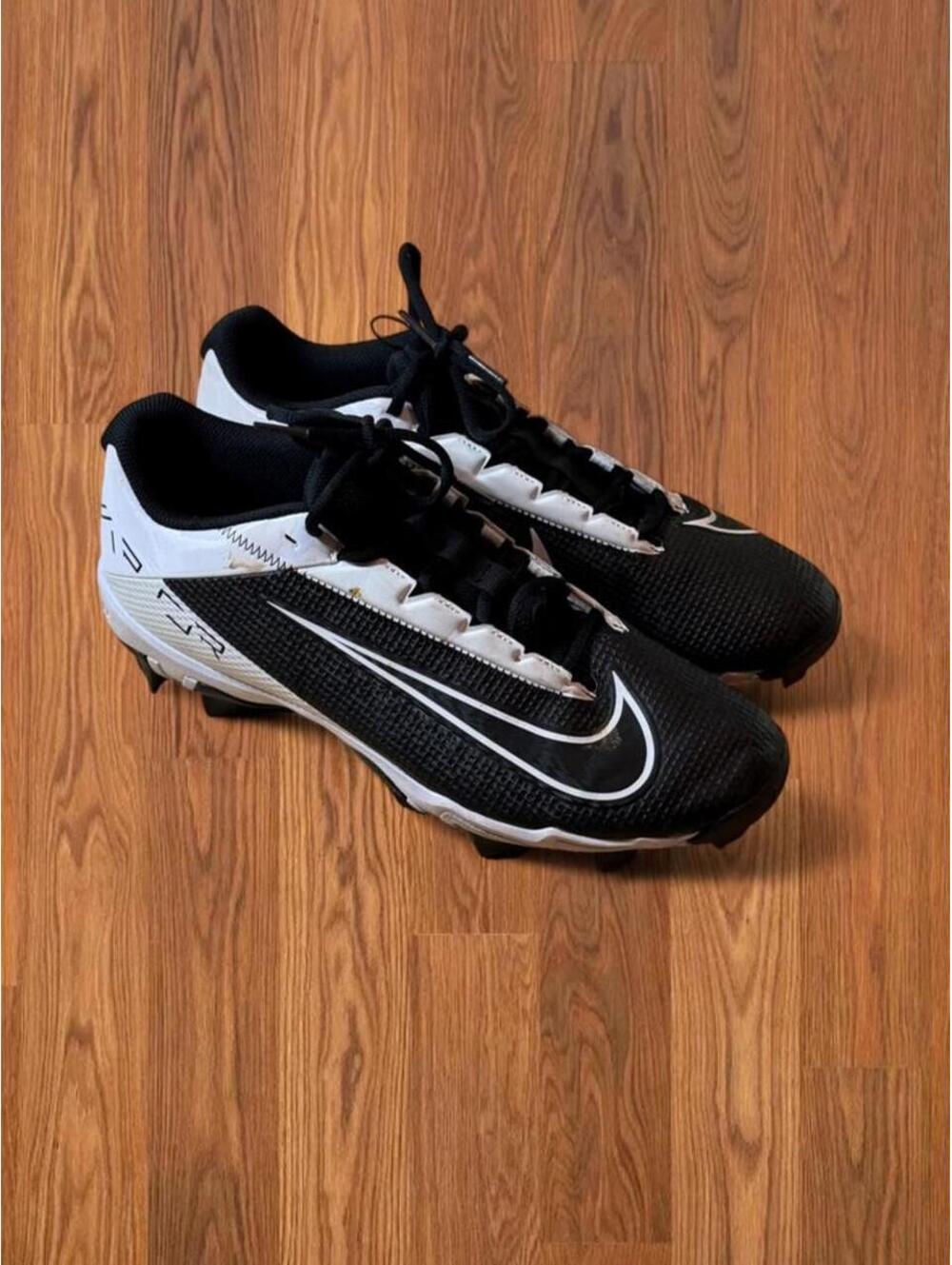 Nike Vapor Edge Shark 2 Football Baseball Cleats Mens Size 11 Black White Shoes